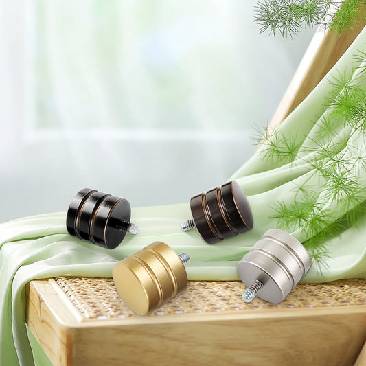 TONIAL1 Inch Double Curtain Rods for Windows 66 to 120 Inches, Heavy Duty Decorative Drapery Rod 32 to 144 Inches with Classic Cap Finial, Black