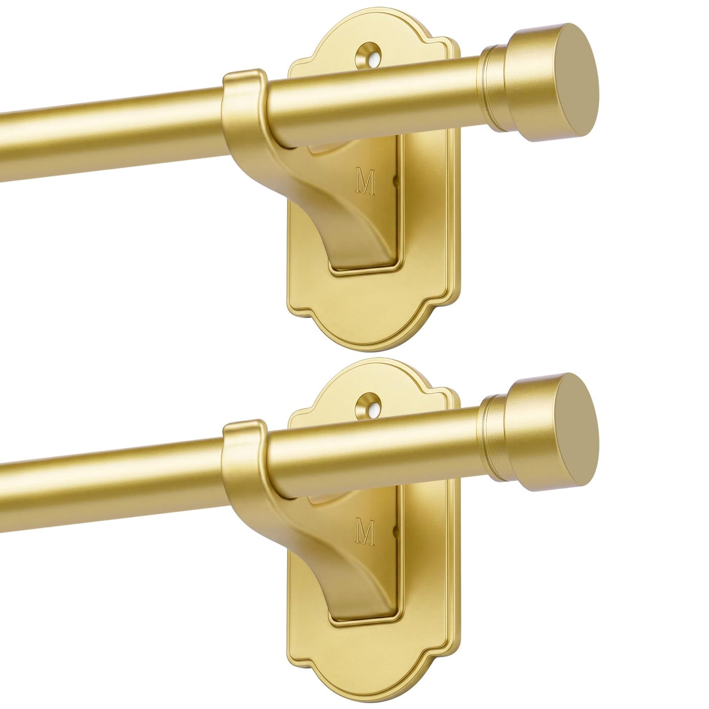 TONIAL Curtain Rods No Drilling for Windows from 54 to 82 Inches, 5/8 Inch Curtain Rod 32 to 86 inch with Adhesive Brackets, Renter Apartment Friendly Adjustable Drapery Rods, Black